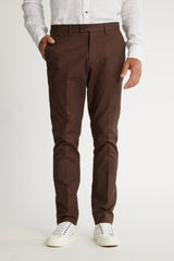 Cotton Casual Brown Pant