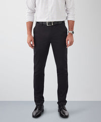 Casual Black Cotton Pant
