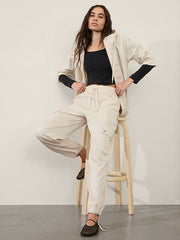 Off White Cargo Trouser For Womens