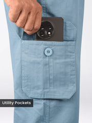 Sky Blue Cargo Trouser