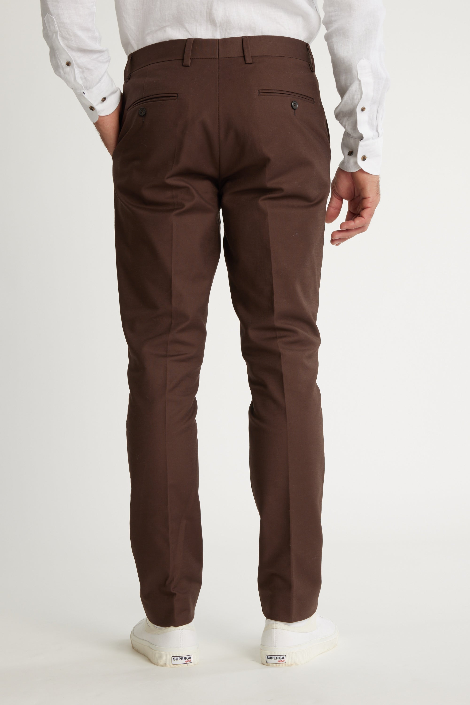 Cotton Casual Brown Pant