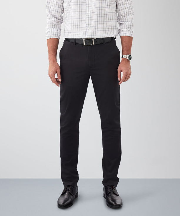 Casual Black Cotton Pant