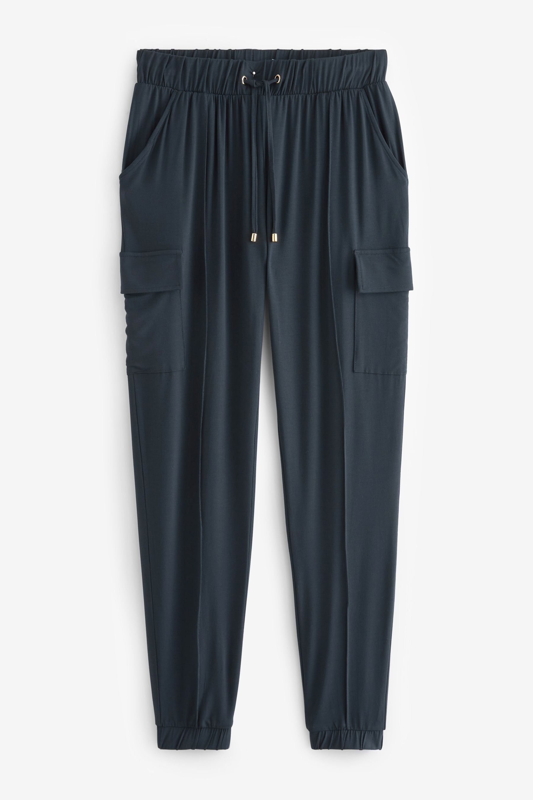 Navy Blue Cargo Trouser For Women
