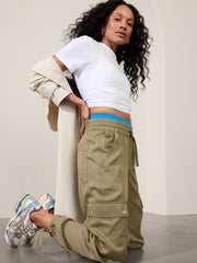 Green Cargo Trouser For Women
