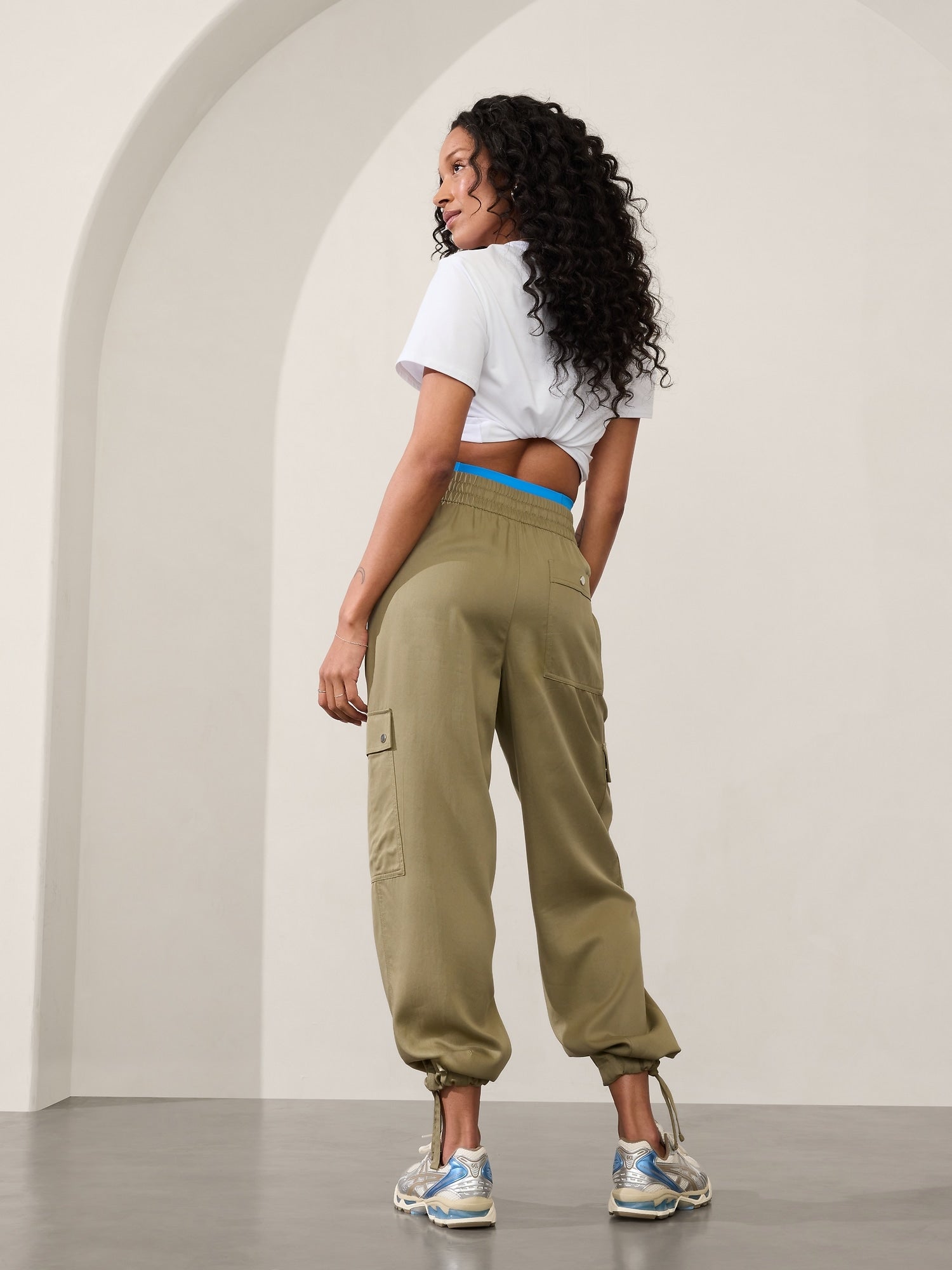 Green Cargo Trouser For Women