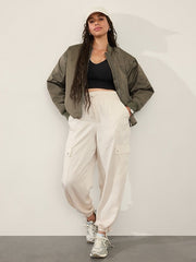 Off White Cargo Trouser For Womens
